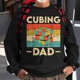 Vintage Cubing Dad Funny Speedcubing Math Lovers Sweatshirt Gifts for Old Men