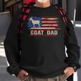 Vintage Goat Dad American Usa Flag FarmingFarmer Gift Sweatshirt Gifts for Old Men