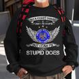 Vintage Im A Coast Guard Veteran I Can Fix What Stupid Does Sweatshirt Gifts for Old Men