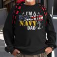 Vintage Im A Proud Navy With American Flag For Dad Sweatshirt Gifts for Old Men