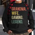 Vintage Oma Ehefrau Gaming Legende Retro Gamer Oma Sweatshirt Geschenke für alte Männer