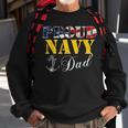 Vintage Proud Navy With American Flag For Dad Gift Sweatshirt Gifts for Old Men