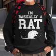 Vintage Rattenliebhaber Sweatshirt, Nagerbesitzer Maus Motiv Geschenke für alte Männer