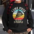 Vintage Retro I Like Pizza And Maybe 3 People Love Pizza Sweatshirt Gifts for Old Men