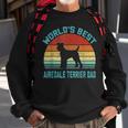 Vintage Worlds Best Best Airedale Terrier Dad - Dog Lover Sweatshirt Gifts for Old Men