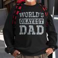 Vintage Worlds Okayest Dad Sweatshirt Gifts for Old Men