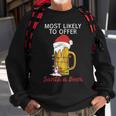 Weihnachtsmann Ein Bier Zu Bieten Sweatshirt Geschenke für alte Männer