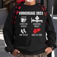 Werdender Papa Werdende Mama Vorhersage 2023 Babyparty Sweatshirt Geschenke für alte Männer
