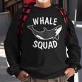 Whale Squad Funny Marine Animal Whale Lover Sweatshirt Gifts for Old Men