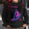 Who Really Cares Tv Girl Sweatshirt Gifts for Old Men