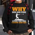 Why Run And Puke Hammer Throw Track And Field Hammer Thrower Sweatshirt Gifts for Old Men