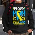 Womens Down Syndrome Mom Ribbon World Down Syndrome Awareness Day Sweatshirt Gifts for Old Men