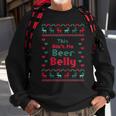 Womens This Aint No Beer Belly Christmas Pregnancy Announcement Men Women Sweatshirt Graphic Print Unisex Gifts for Old Men