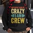 Workout Squad 5Am Crew Funny Gym Quote Vintage Retro Sweatshirt Gifts for Old Men
