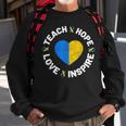 World Down Syndrome Day Awareness Ribbon Teach Hope Love T21 Sweatshirt Gifts for Old Men