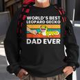 Worlds Best Leopard Gecko Dad Ever Sweatshirt Gifts for Old Men
