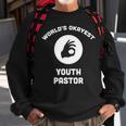 Worlds Okayest Youth Pastor Oksign Best Funny Gift Church Sweatshirt Gifts for Old Men