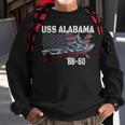 Ww2 American Battleship Uss Alabama Bb-60 Warship Veterans Sweatshirt Gifts for Old Men
