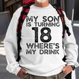 18Th Birthday For Dad Mom 18 Year Old Son Family Squad Sweatshirt Gifts for Old Men