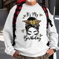 19Th Birthday Decorations Girl Messy Bun 19 Years Old Bday Sweatshirt Gifts for Old Men