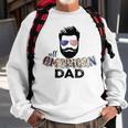 All American Dad Wear Glasses American Flag Sweatshirt Gifts for Old Men