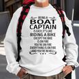 Being A Boat Captain Like Riding A Bike Sweatshirt Gifts for Old Men