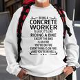 Being A Concrete Worker Like Riding A Bike Sweatshirt Gifts for Old Men
