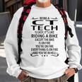 Being A Ct Tech Like Riding A Bike Sweatshirt Gifts for Old Men