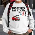 Birthday 5 Year Old Fire Fighter Truck | 5Th Bday Sweatshirt Gifts for Old Men