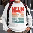 BMX Fahrer Fan Sweatshirt für Kinder, Vintage 9. Geburtstag Junge Geschenke für alte Männer