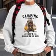 Camping und Bier Herren Sweatshirt, Lustiges Outdoor Freizeitshirt Geschenke für alte Männer
