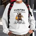 Camping und Whiskey Sweatshirt, Lustige Outdoor Abenteuer Sprüche Geschenke für alte Männer