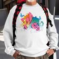 Colored Panty And Stocking Design Sweatshirt Gifts for Old Men