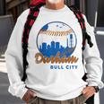 Durham Baseball Skyline Classic Bull City North Carolina Sweatshirt Gifts for Old Men