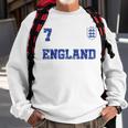 England Soccer Jersey Number Seven British Flag Futebol Fan Men Women Sweatshirt Graphic Print Unisex Gifts for Old Men