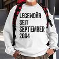 Geburtstag Legendär Seit September 2004 Jahrgang Vintage Sweatshirt Geschenke für alte Männer