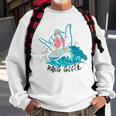 Hang Goose Silly Goose Surfing Funny Farm Animal Sweatshirt Gifts for Old Men