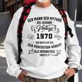 Herren Vintage Der Mann Mythos Die Legende 1970 53 Geburtstag Sweatshirt Geschenke für alte Männer