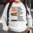 I Am Black Women Black History Month Educated Black Girl V4 Sweatshirt Gifts for Old Men