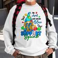 I April We Wear Blues Gnomes Autism Awareness Sweatshirt Gifts for Old Men