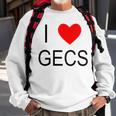 I Love Gecs Sweatshirt Gifts for Old Men