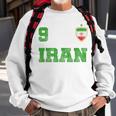 Iran Soccer Jersey Number Nine Iranian Futebol Fan Flag Men Women Sweatshirt Graphic Print Unisex Gifts for Old Men