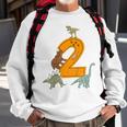 Kinder Geburtstags 2 Jahre Junge Dinosaurier Dino Sweatshirt Geschenke für alte Männer