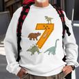 Kinder Geburtstags 7 Jahre Junge Dinosaurier Dino Sweatshirt Geschenke für alte Männer