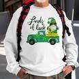 Loads Of Luck Truck Gnome St Patricks Day Shamrock Clover Sweatshirt Gifts for Old Men
