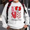 Love Dialysis Crew Valentines Nurse Family Group Nursing Sweatshirt Gifts for Old Men