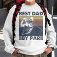 Mens Best Dad By Par Golfer Golf Disc Golf Club Swing Retro Sweatshirt Gifts for Old Men