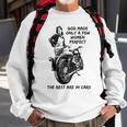 Motorrad Fahrerin Babe Lady Vintage Retro Bikerin Biker Sweatshirt Geschenke für alte Männer