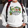 Not Lucky Just Blessed Gnomes Shamrock Saint Patricks Day Sweatshirt Gifts for Old Men