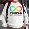 People Not Puzzles Autism Awareness Neurodiversity Inclusion Sweatshirt Gifts for Old Men